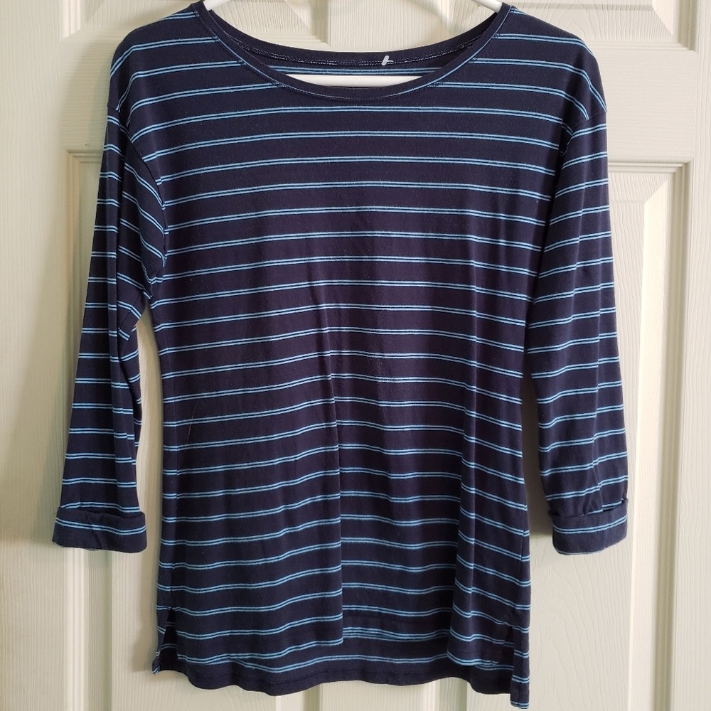Patagonia striped three-quarter-sleeved top